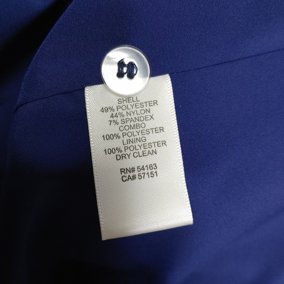 Eliza J Blue Sheen Button Down Maxi Dress Size 10 - Picture 11 of 14